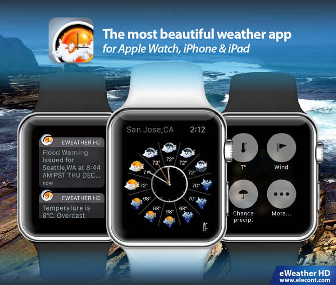 Eweather Hd The Most Informative Weather Wetter Meteo Pogoda App For Apple Watch Iphone Ipad Push Alerts Radar Storm Tracker Earthquake Noaa Buoys App And Weather Widgets For Ios 10 And Ios 9