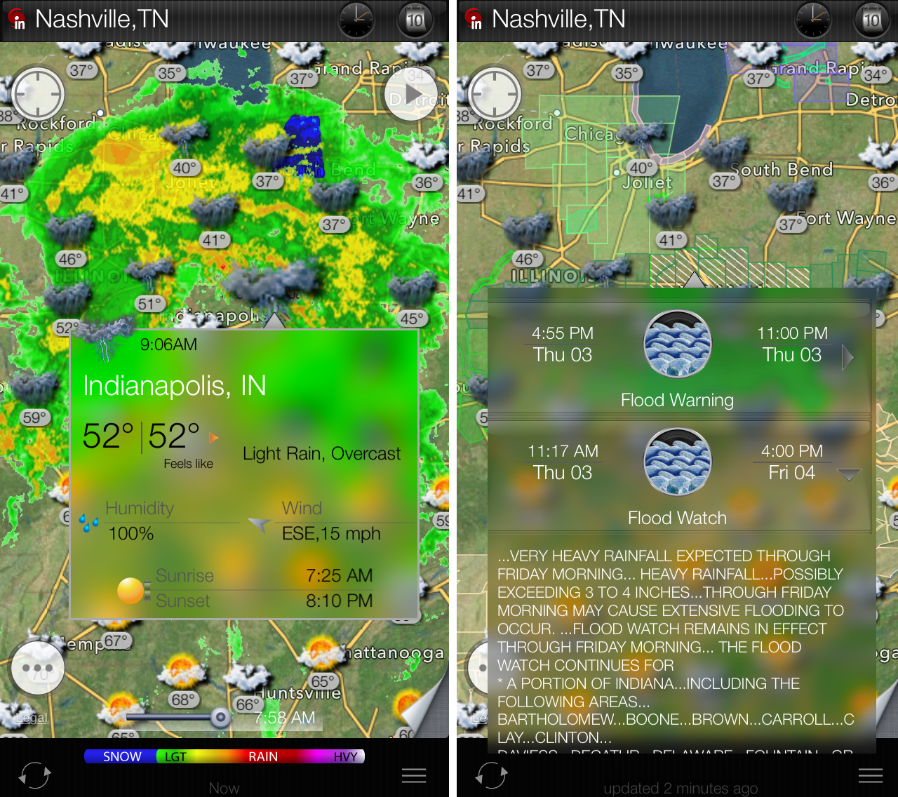 eWeather HD: powerful weather forecast, radar, satellite and alerts app for iPhone ...1280 x 1136